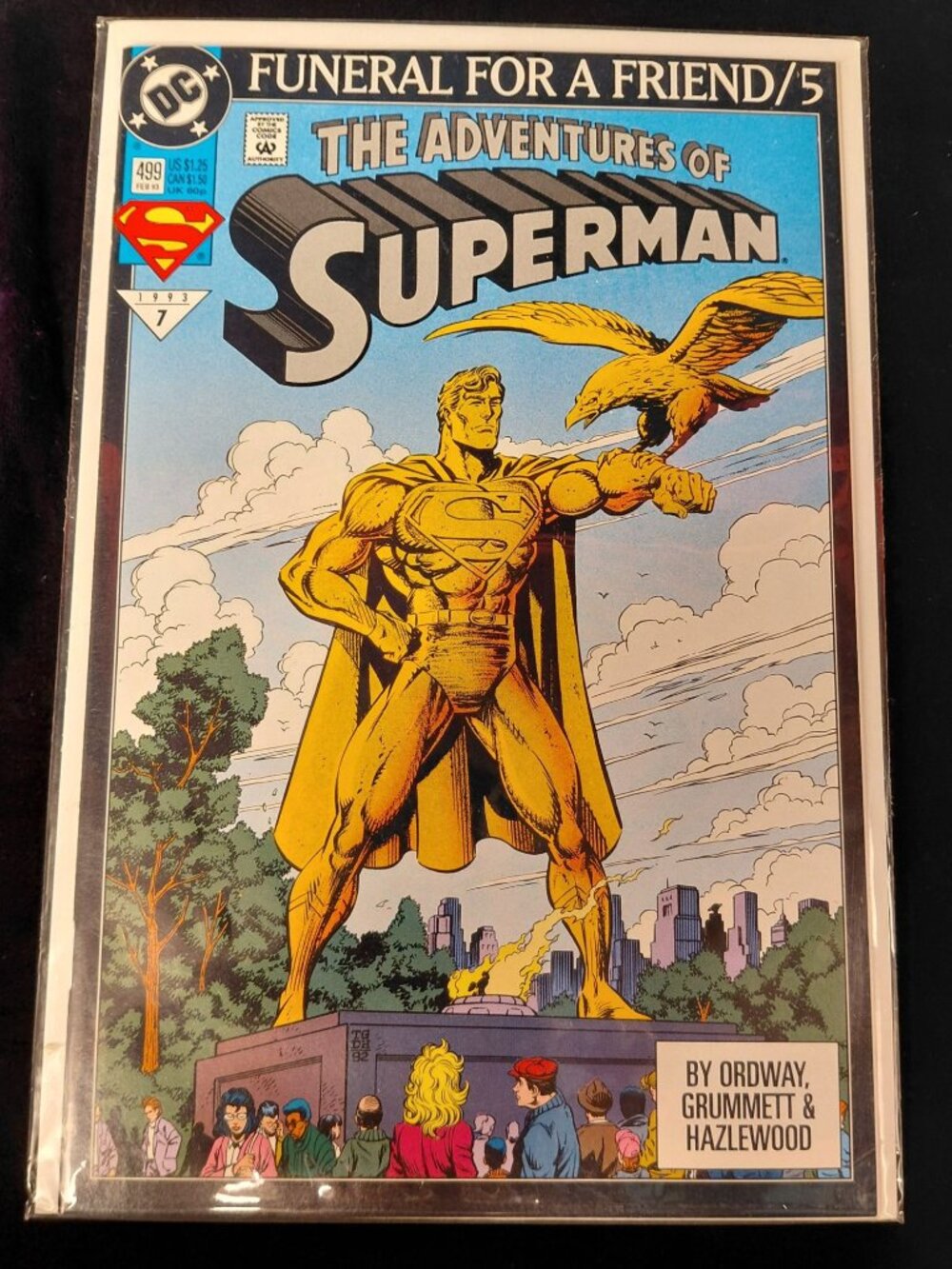 Superman Funeral For A Friend Part 5 Feb 1993 DC Comics Bagged & Boarded